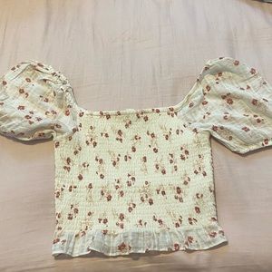 American Eagle Floral Crop Top